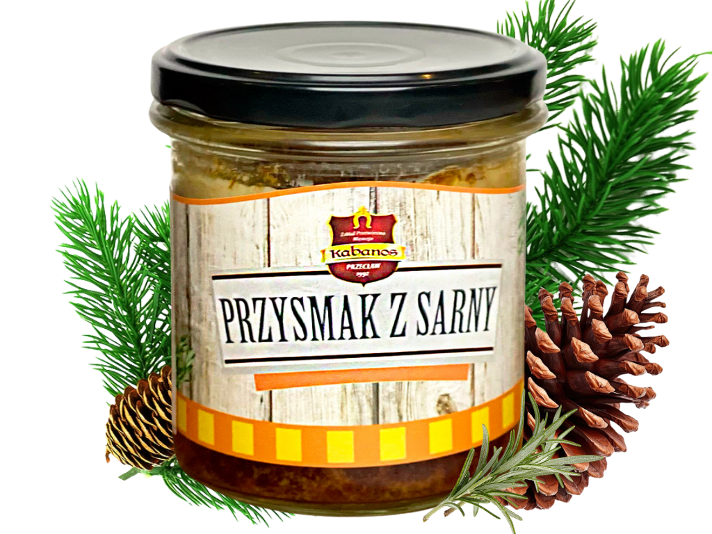 Przysmak z sarny mięso w słoiku bez konserwantów i sztucznych barwników