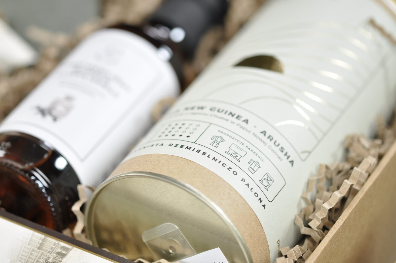 syrop kawa box prezent podziękowanie podarunek syrop waniliowy bourbon do kawy deserów kawa ziarnista