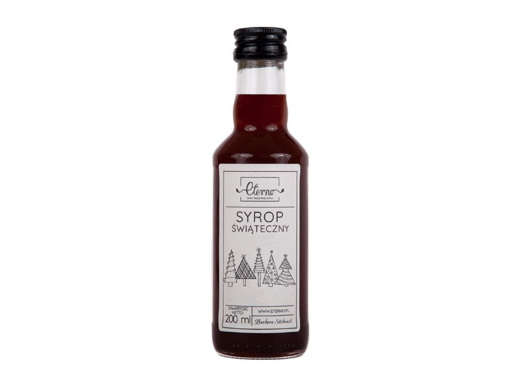 Świąteczny syrop śliwka z imbirem i przyprawami. Aromatyczny, rozgrzewający dodatek do herbaty, deserów, grzańca i wypieków. Naturalny, intensywny smak idealny na zimę.