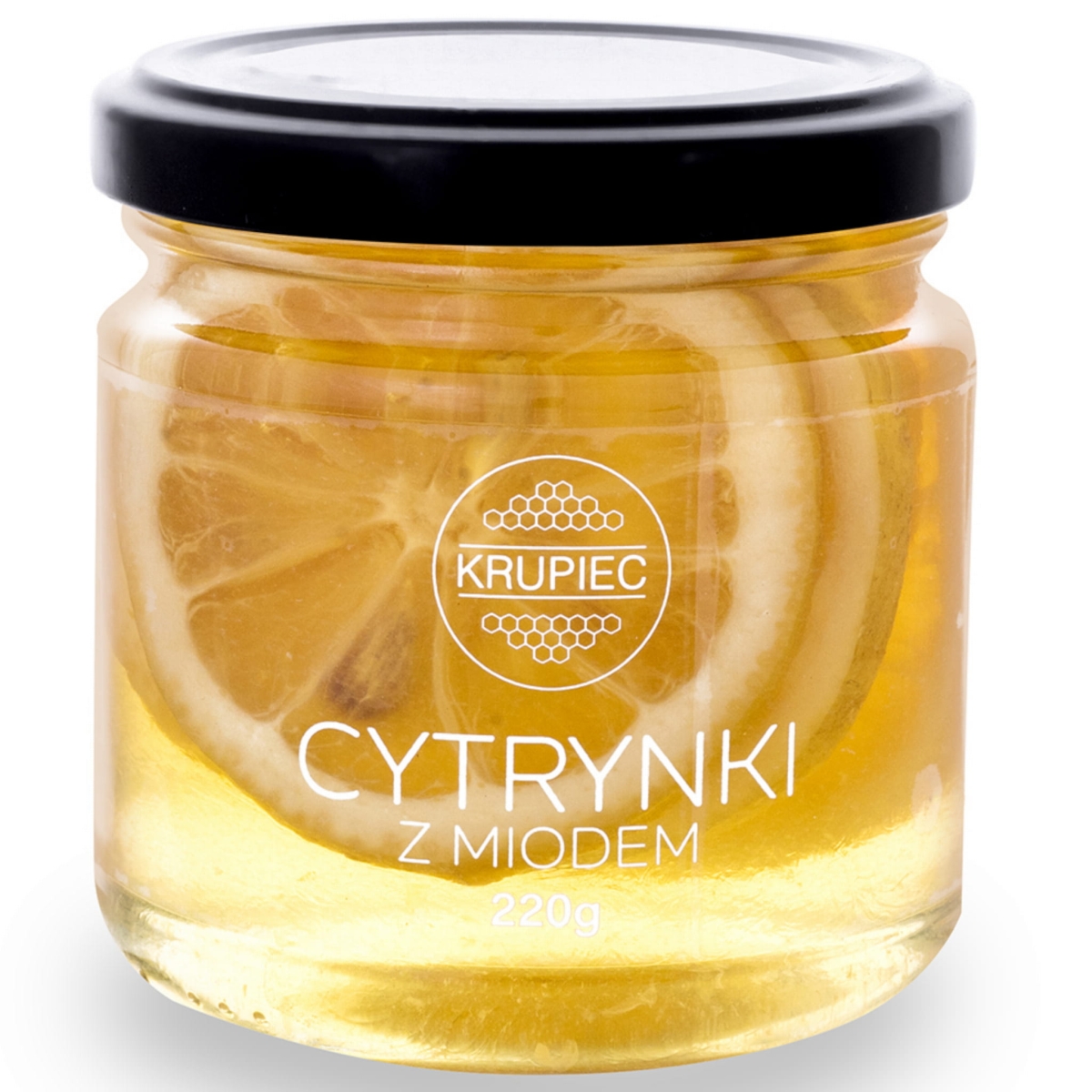 Cytrynki plasterki w miodowym syropie. Naturalny dodatek do herbaty, naparów, deserów i drinków. Intensywny cytrusowy smak, bez konserwantów.
