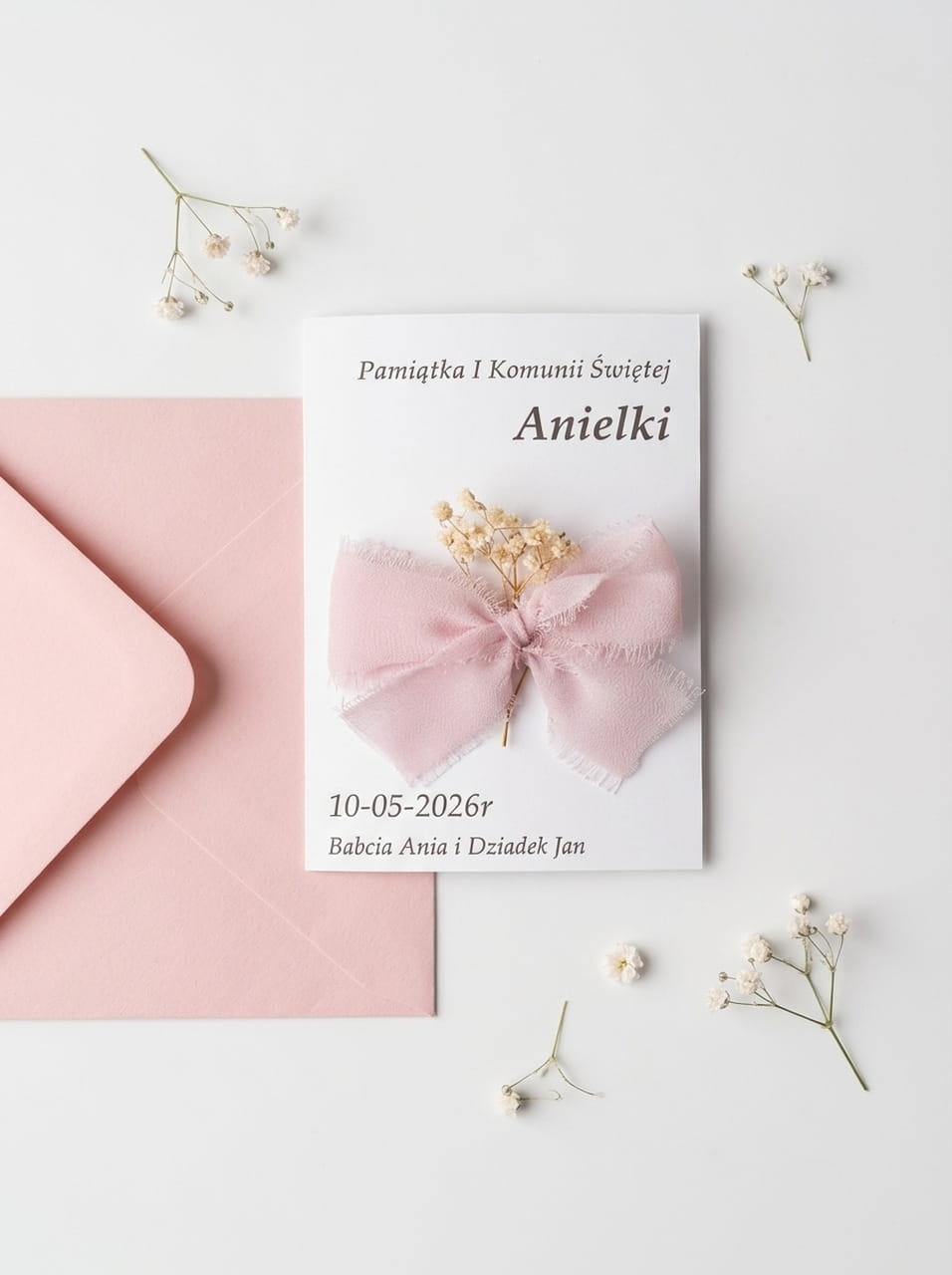Unikalny prezent na Komunię dla dziewczynki – handmade z imieniem.