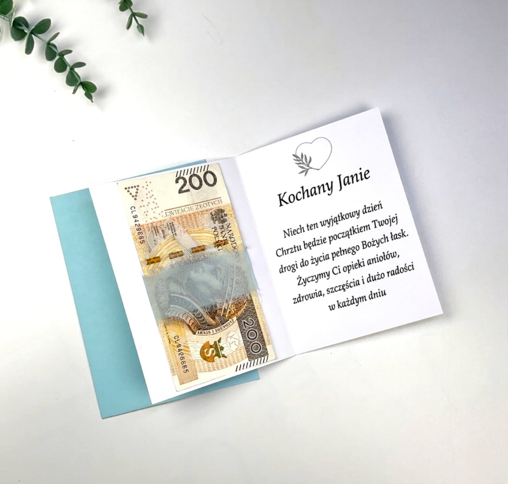 Ręcznie robiona pamiątka na Chrzest boho z suszonymi kwiatami.