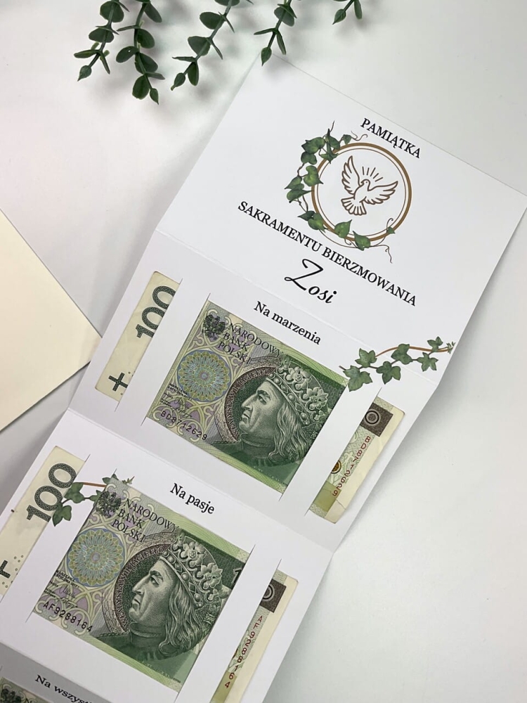 Personalizowany prezent na bierzmowanie dla dziewczynki lub chłopca.